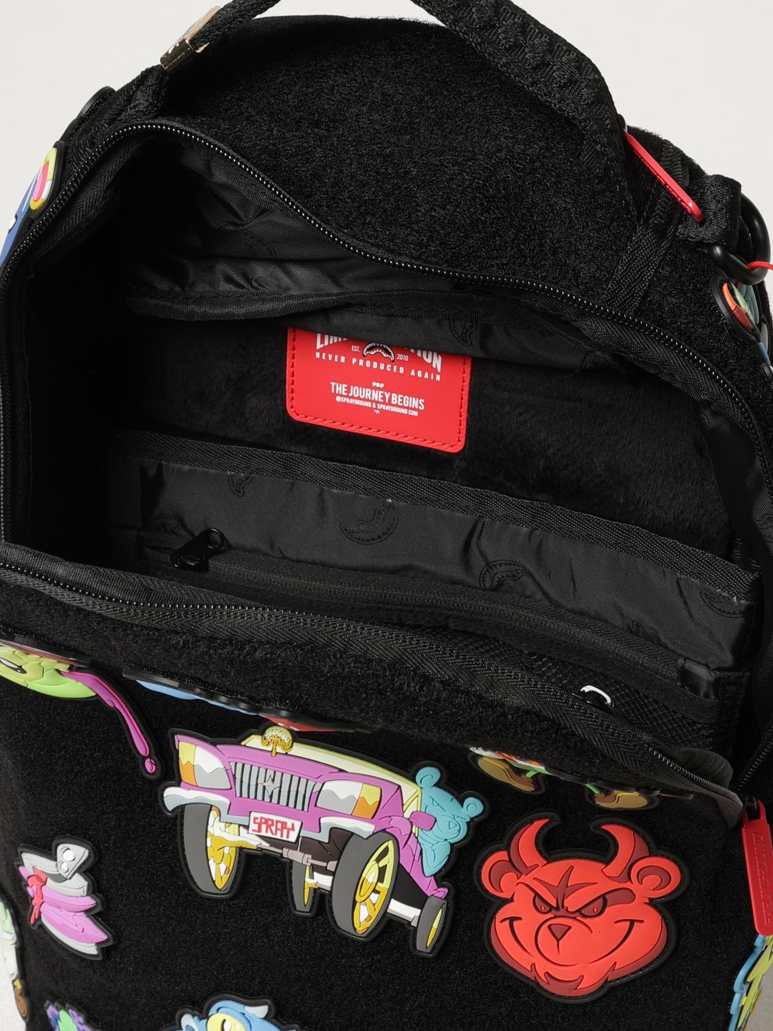 SPRAYGROUND ZAINO: Zaino DLX-Special Sprayground in velcro con patches , Fantasia - Img 4