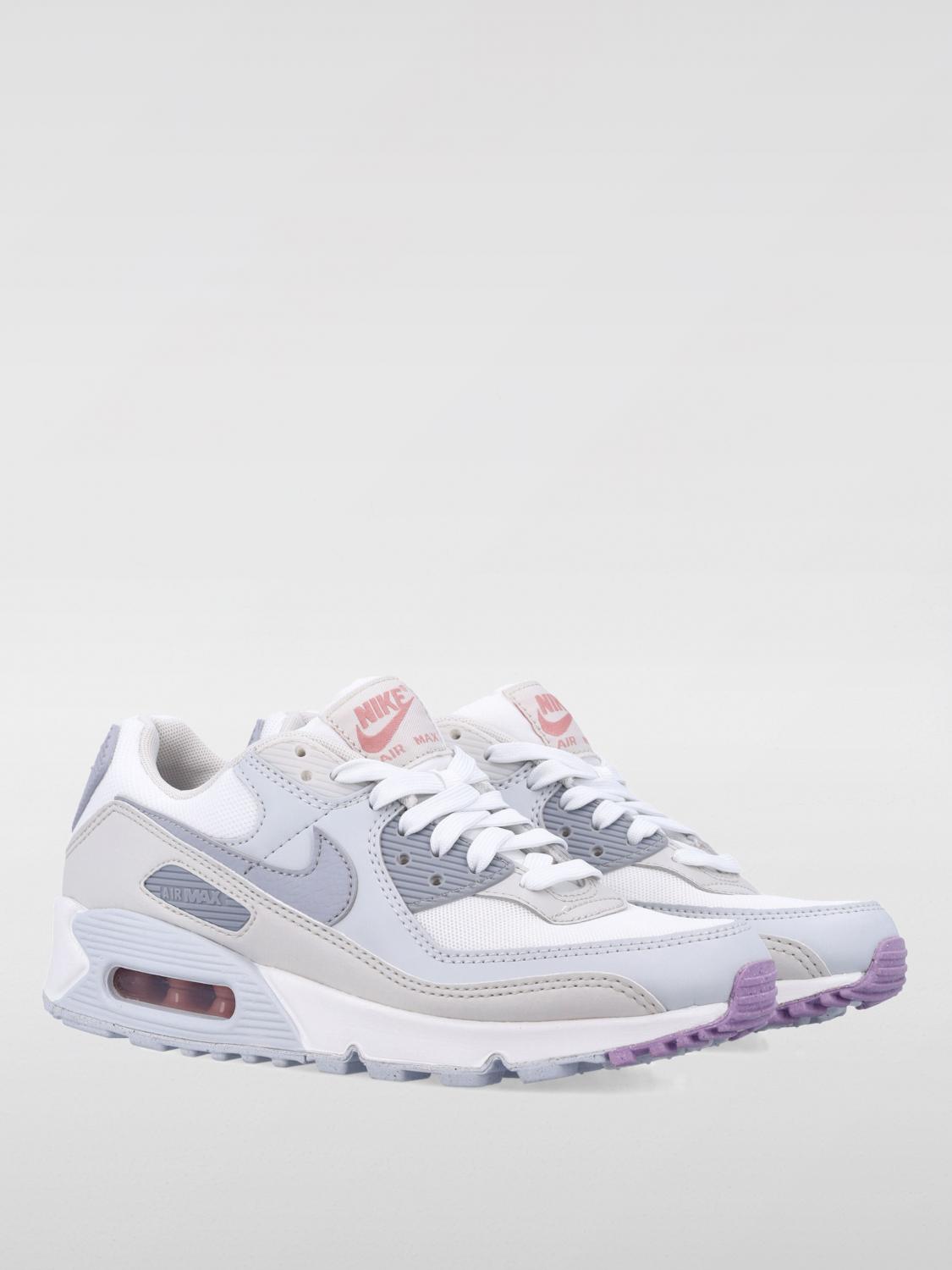 NIKE SNEAKERS: Sneakers Air Max 90 Nike in mesh e pelle sintetica, Bianco - Img 2