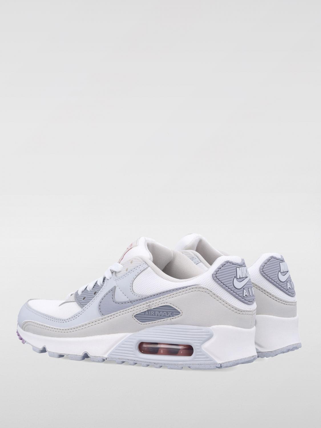 NIKE SNEAKERS: Sneakers Air Max 90 Nike in mesh e pelle sintetica, Bianco - Img 3