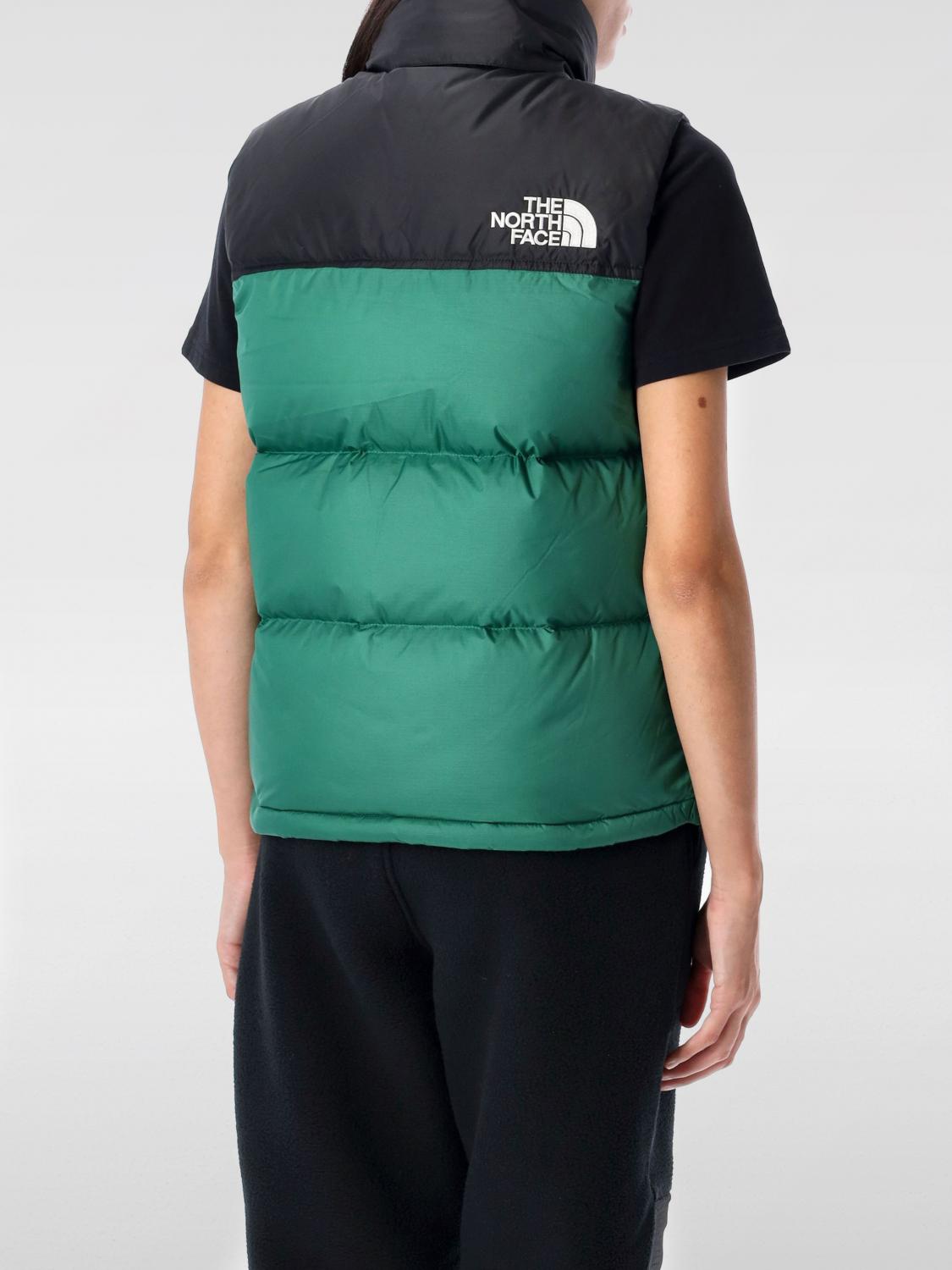 THE NORTH FACE WAISTCOAT: The North Face recycled quilted nylon vest, Green - Img 2