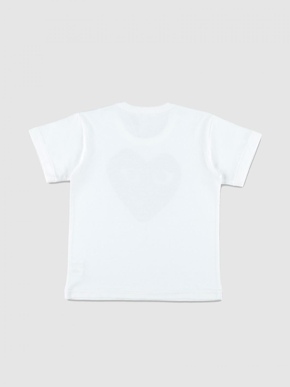 COMME DES GARCONS PLAY T-SHIRT: T-shirt kids Comme Des Garcons Play, White - Img 2