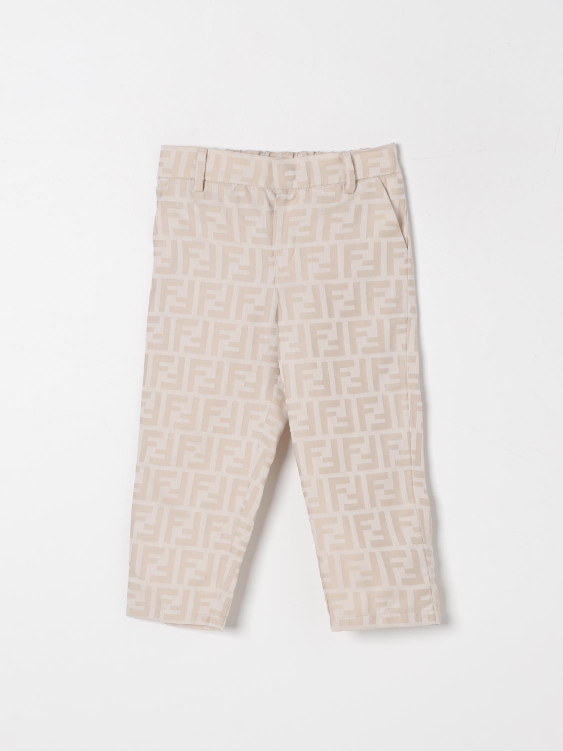 FENDI PANTS: Pants kids Fendi, Beige - Img 1