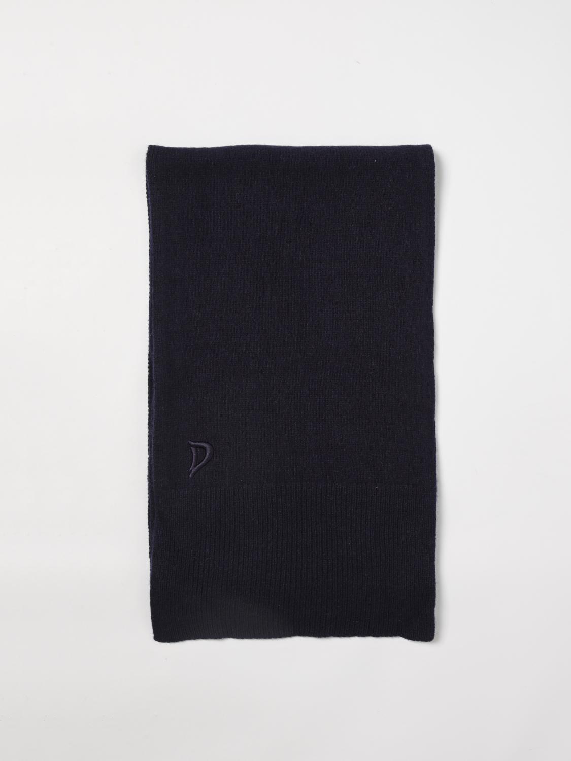 DONDUP SCIARPA: Sciarpa in cashmere con logo Dondup, Blue Navy - Img 1