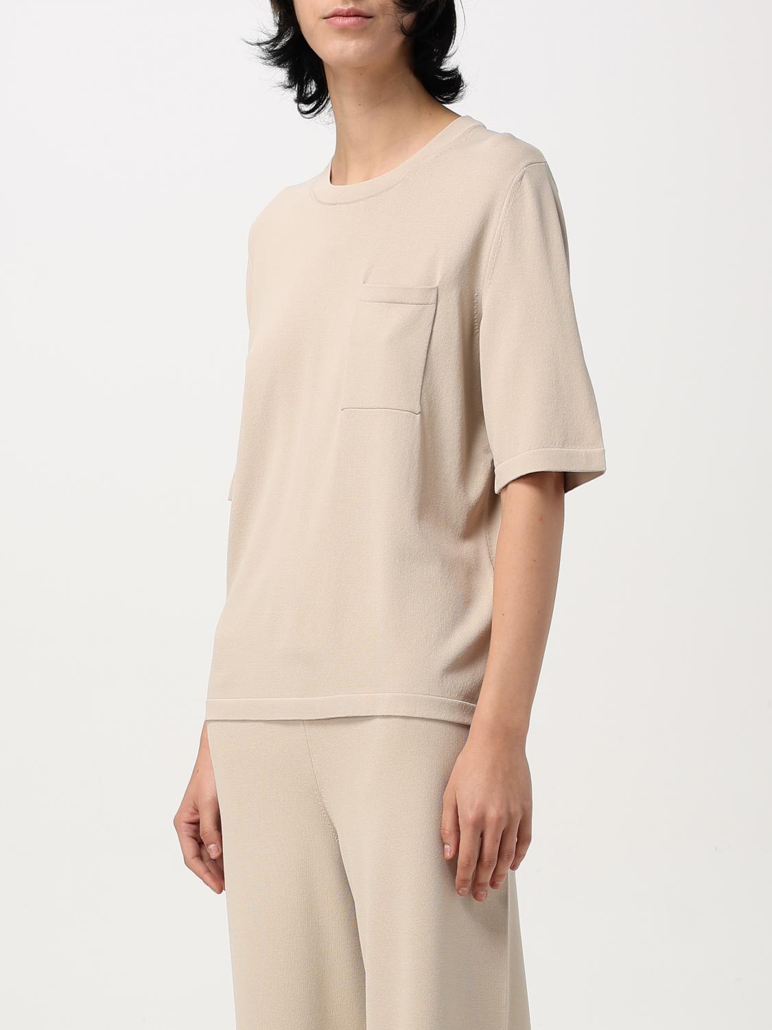 MAX MARA LEISURE T-SHIRT: T-shirt woman Max Mara Leisure, Beige - Img 4