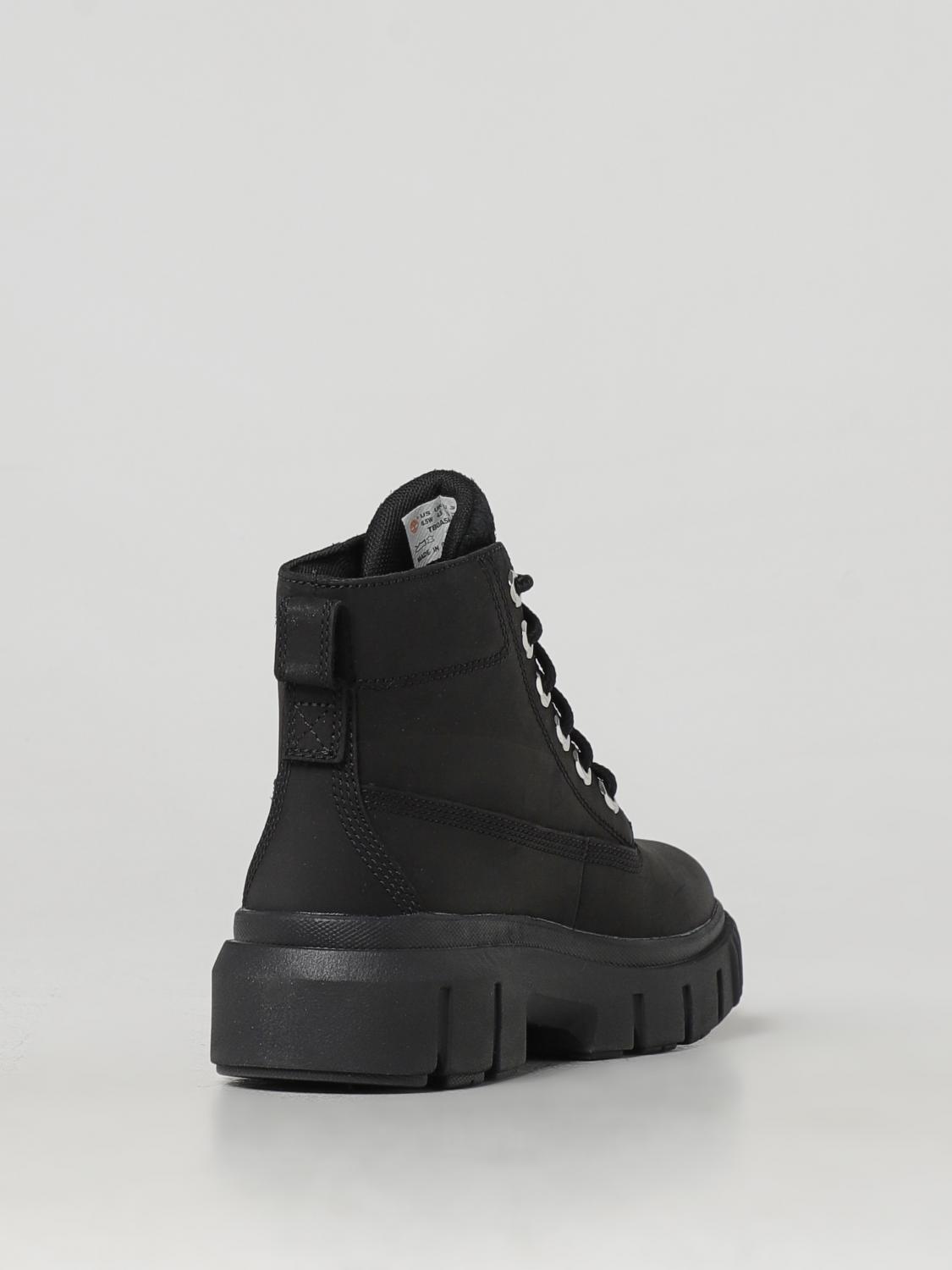 TIMBERLAND FLAT ANKLE BOOTS: Shoes woman Timberland, Black - Img 3