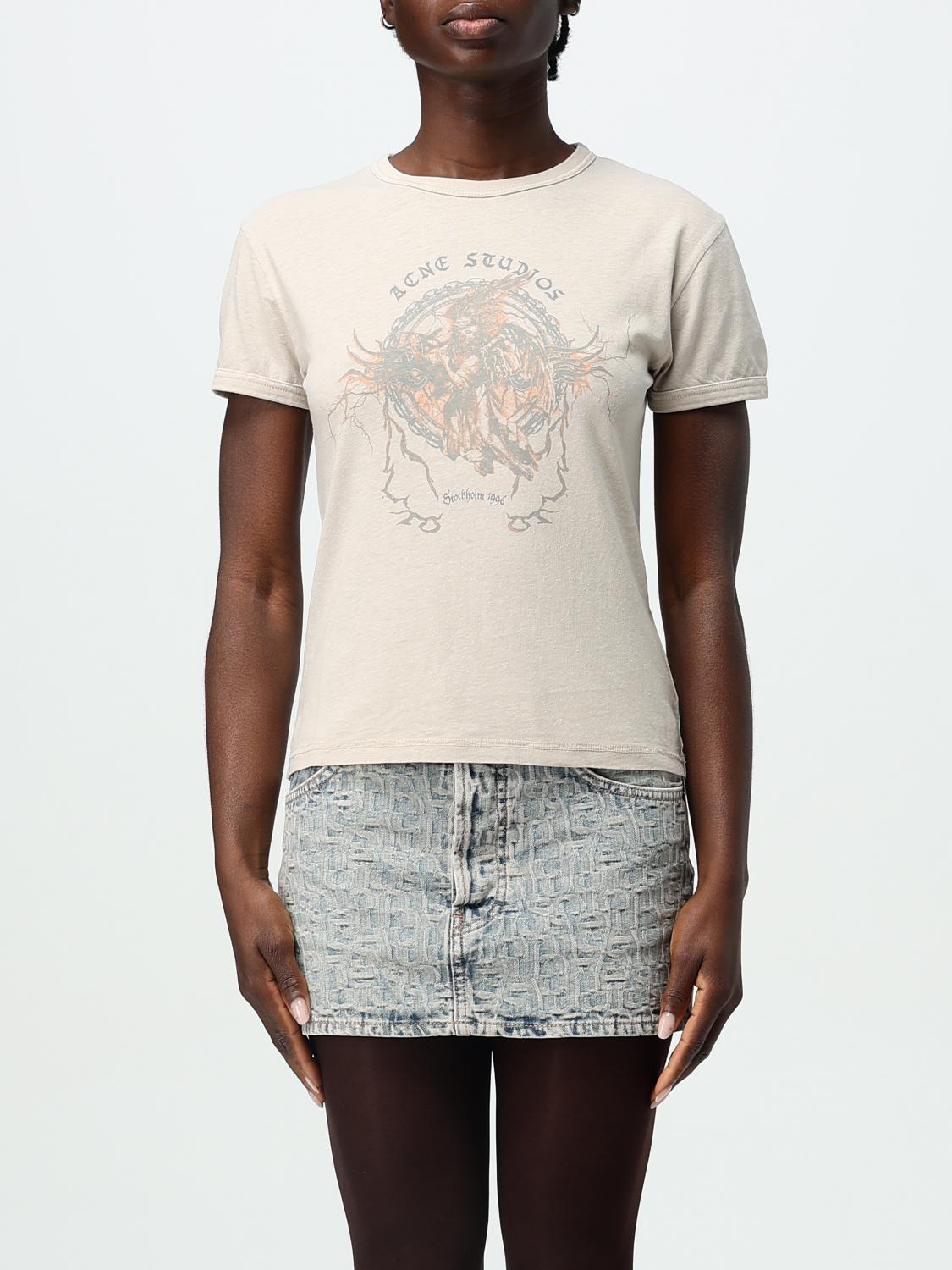 ACNE STUDIOS T-SHIRT: T-shirt woman Acne Studios, Grey - Img 1