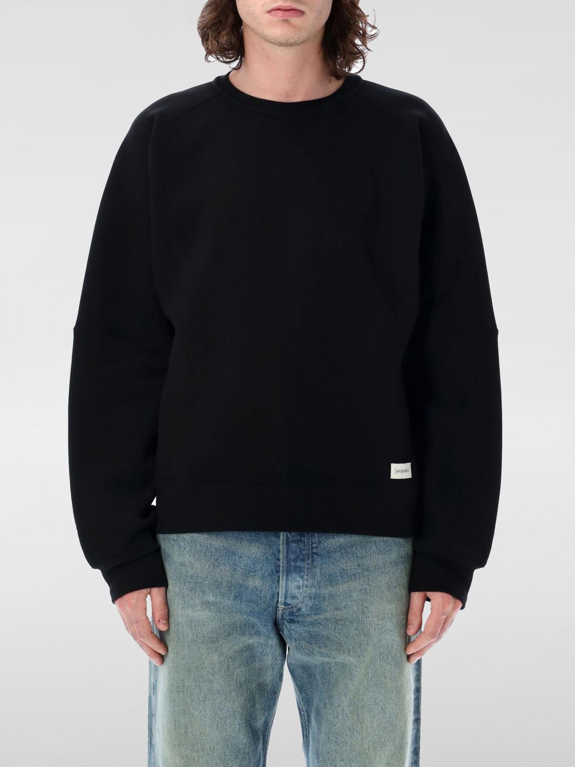 SAINT LAURENT SWEATSHIRT: Sweatshirt men Saint Laurent, Black - Img 1