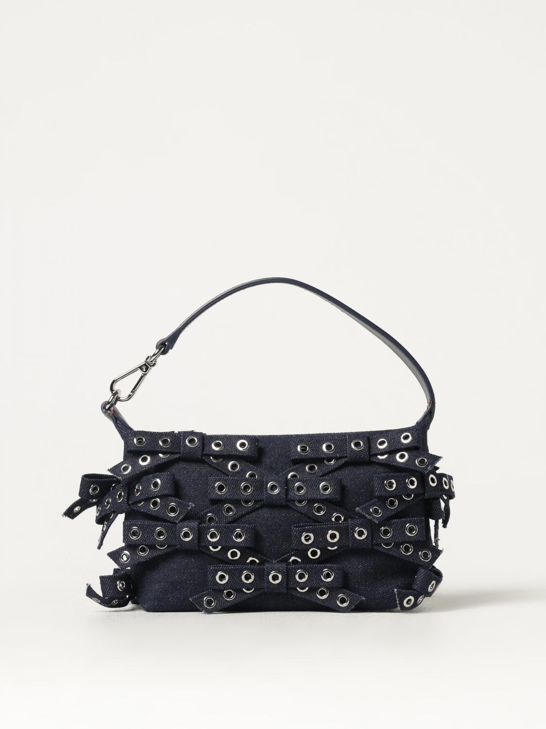 GANNI HANDBAG: Handbag woman Ganni, Navy - Img 1