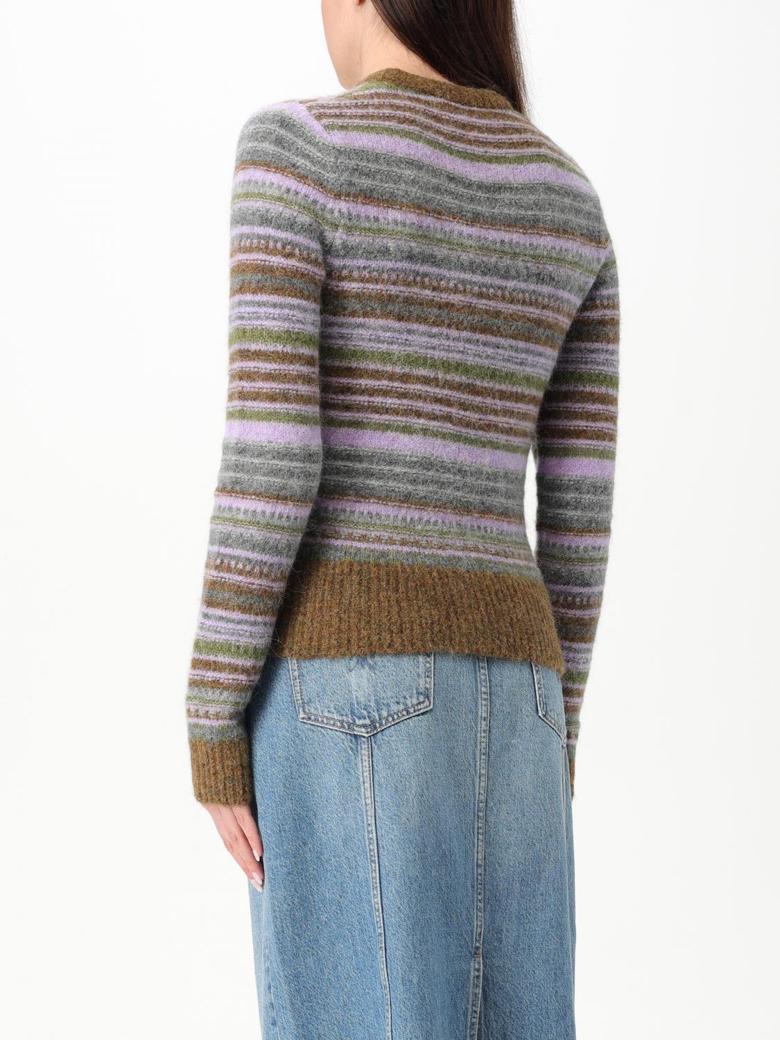 GANNI STRICKJACKE: Pullover damen Ganni, Olive - Img 2