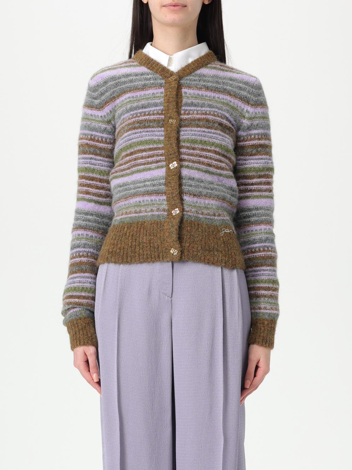 GANNI STRICKJACKE: Pullover damen Ganni, Military - Img 1