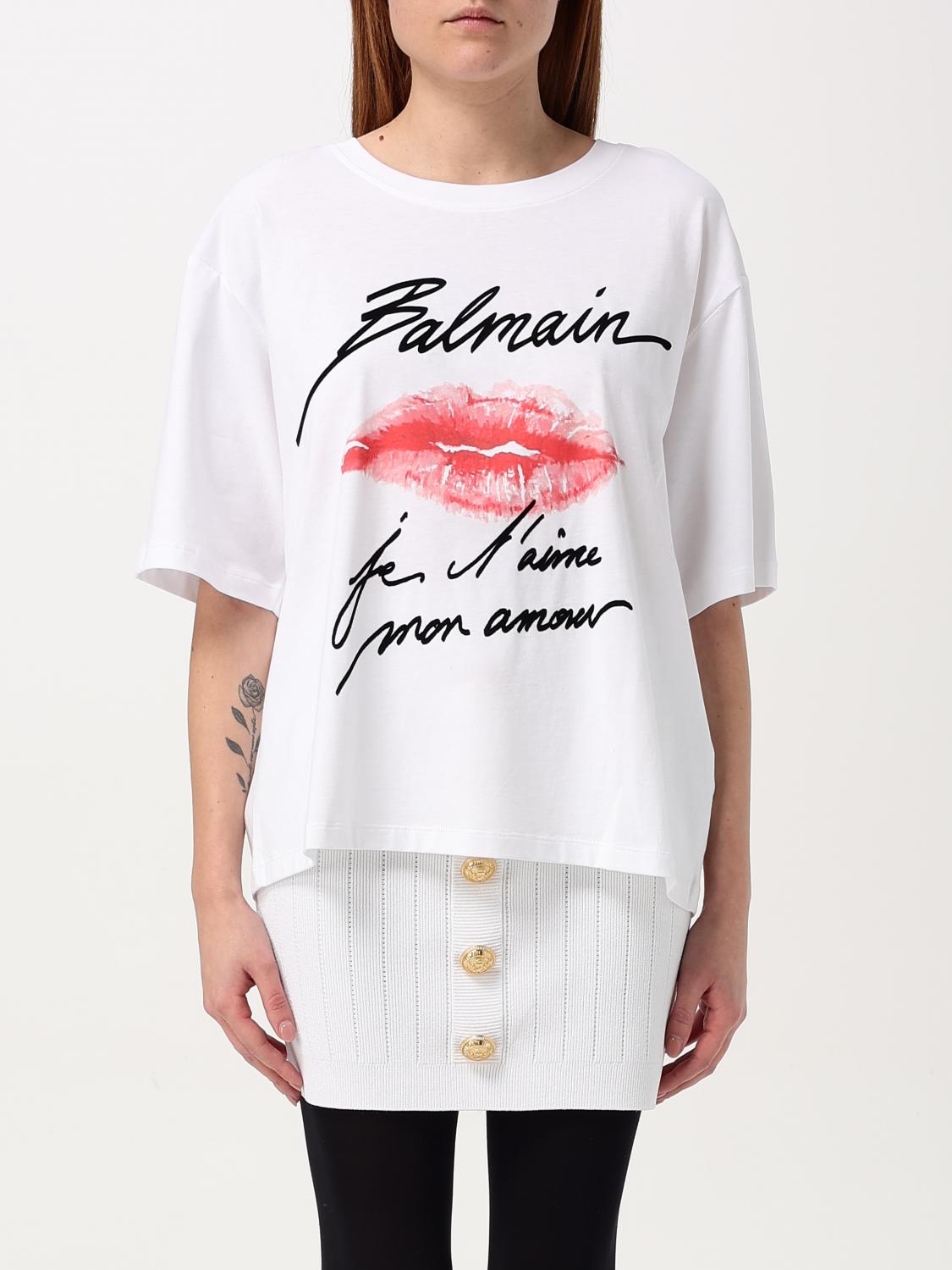 BALMAIN T-SHIRT: T-shirt woman Balmain, White - Img 1