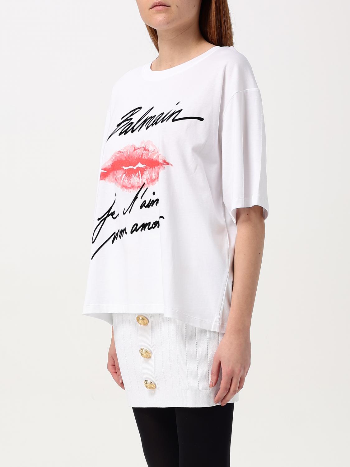 BALMAIN T-SHIRT: T-shirt woman Balmain, White - Img 3