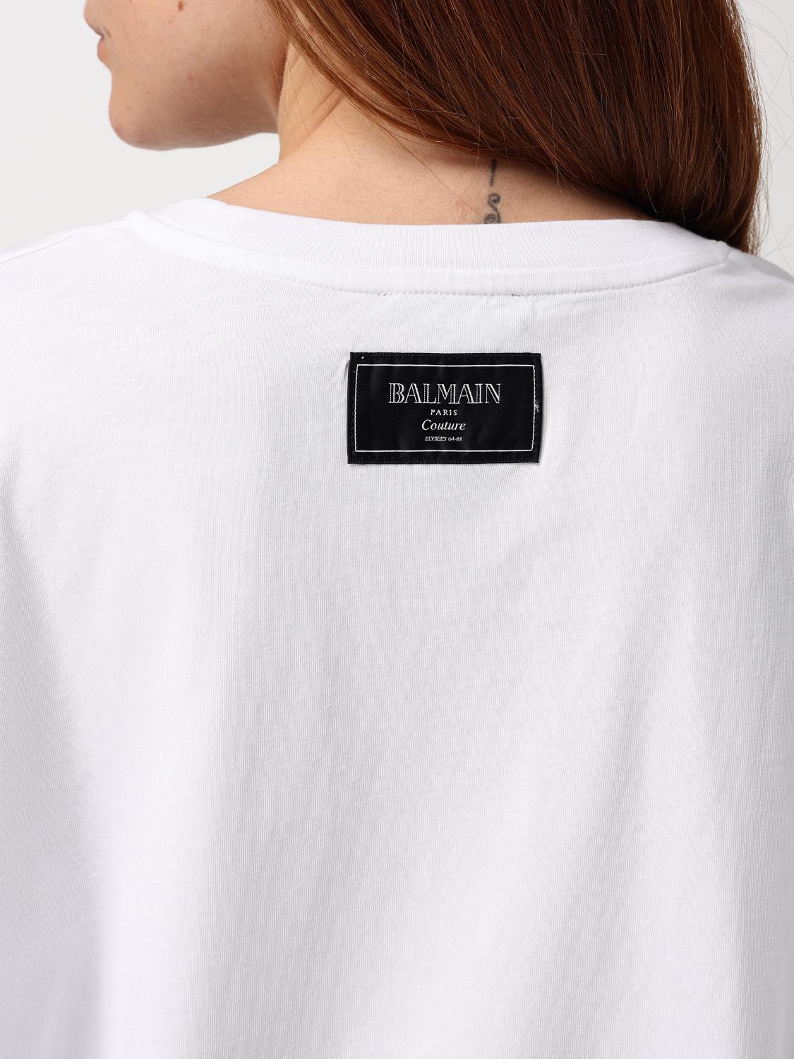 BALMAIN T-SHIRT: T-shirt woman Balmain, White - Img 4