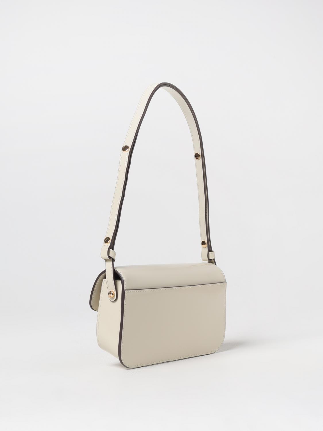 TORY BURCH BORSA A SPALLA: Borsa Robinson Tory Burch in pelle spazzolata, Bianco - Img 2