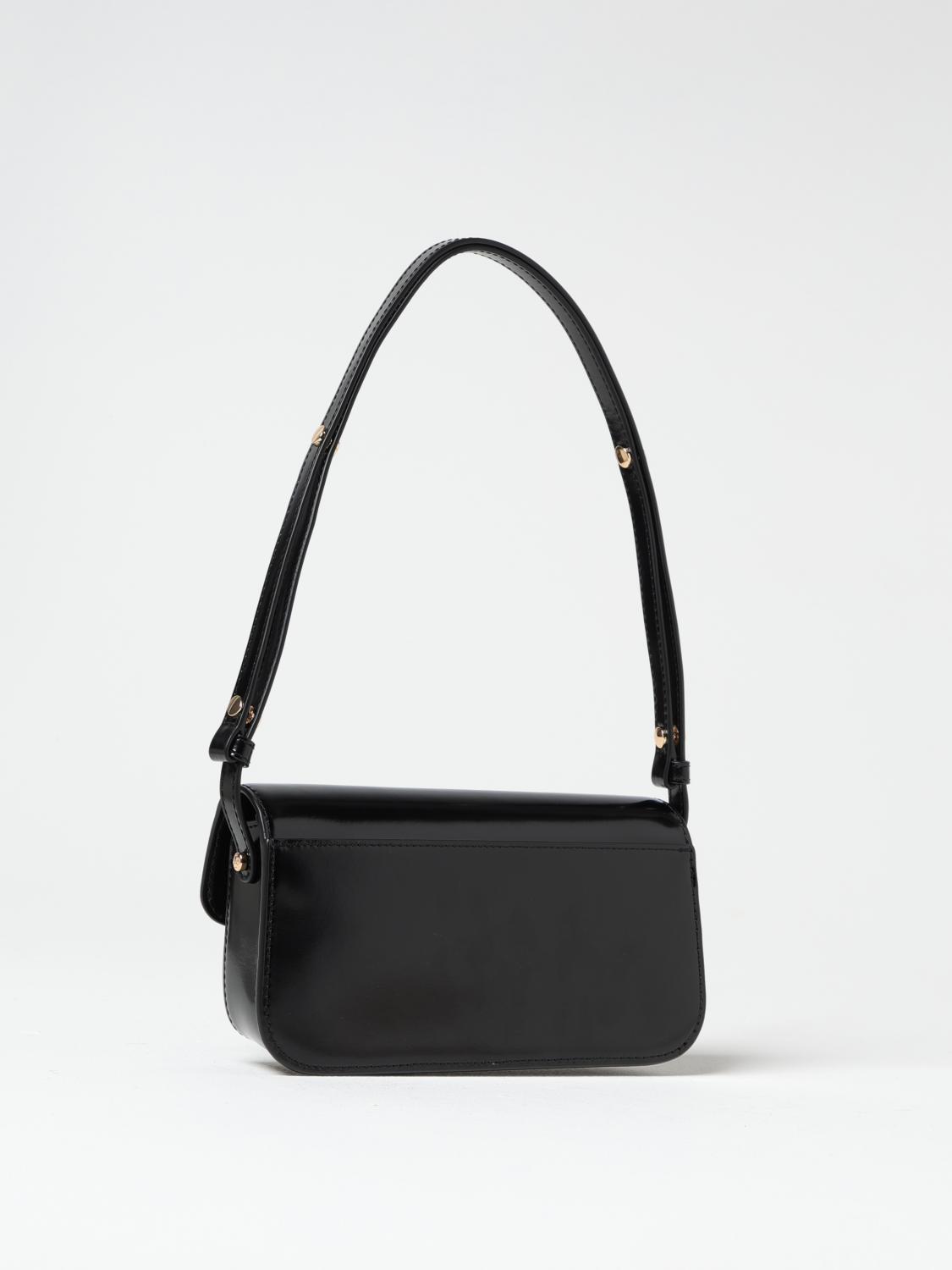 TORY BURCH BORSA A SPALLA: Borsa a spalla Robinson Tory Burch in pelle spazzolata, Nero - Img 2