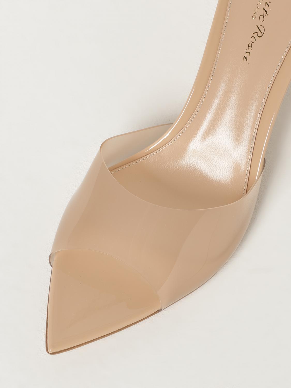 GIANVITO ROSSI HEELED SANDALS: Shoes woman Gianvito Rossi, Nude - Img 4