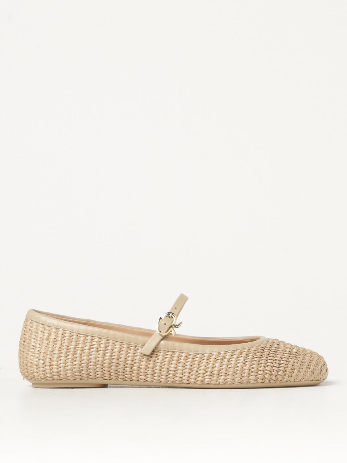 GIANVITO ROSSI BALLET FLATS: Ballet flats woman Gianvito Rossi, Natural - Img 1