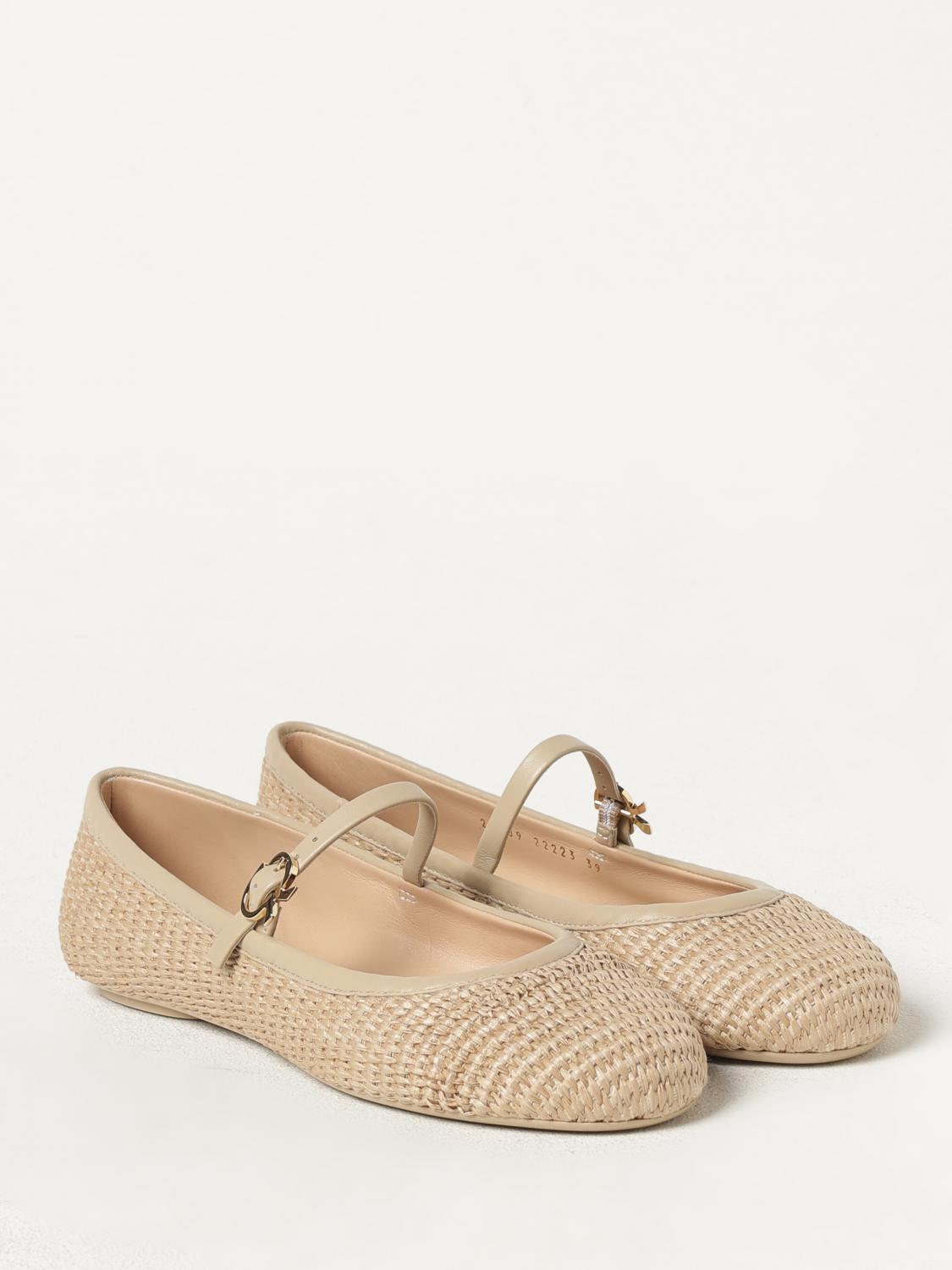 GIANVITO ROSSI BALLET FLATS: Ballet flats woman Gianvito Rossi, Natural - Img 2