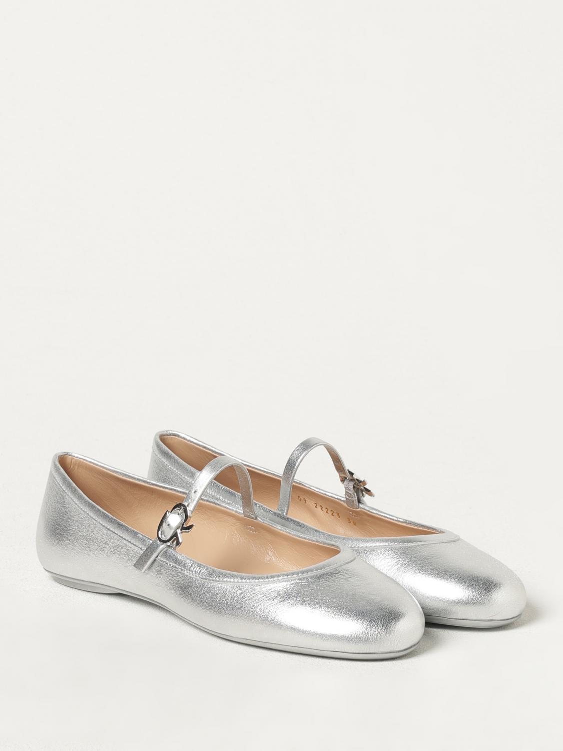 GIANVITO ROSSI BALLET FLATS: Ballet flats woman Gianvito Rossi, Silver - Img 2