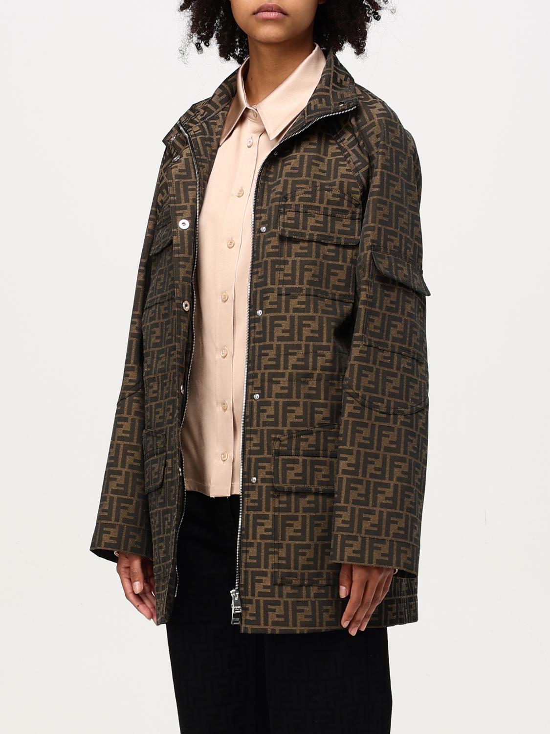 Fendi Jacket woman - Brown | FJ7817A5W3 | GIGLIO.COM