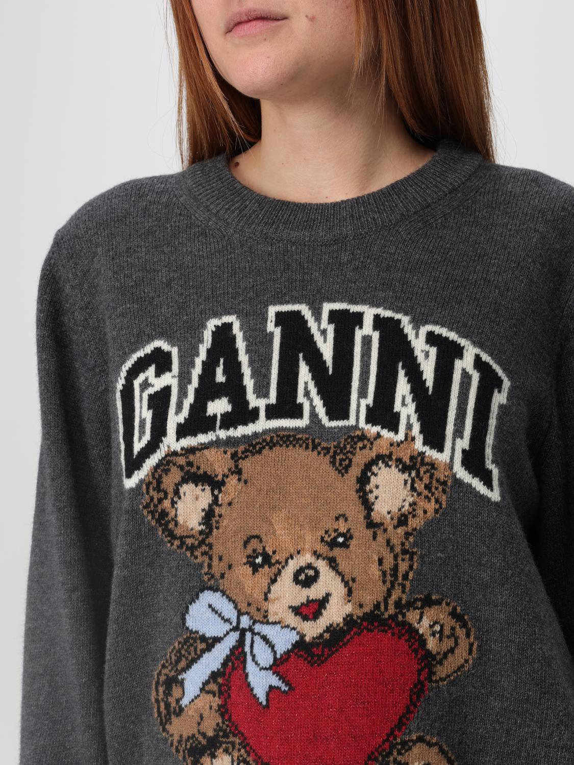 GANNI SWEATER: Sweater woman Ganni, Grey - Img 3