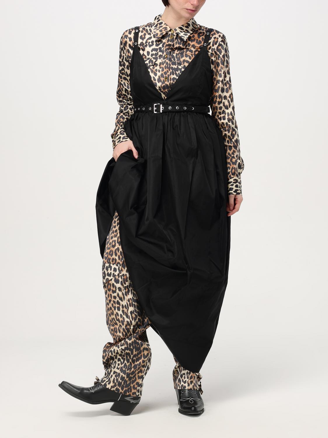 GANNI DRESS: Dress woman Ganni, Black - Img 2