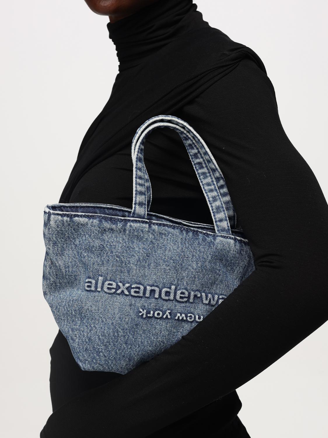 ALEXANDER WANG SAC PORTÉ MAIN: Sac porté main femme Alexander Wang, Bleu - Img 2