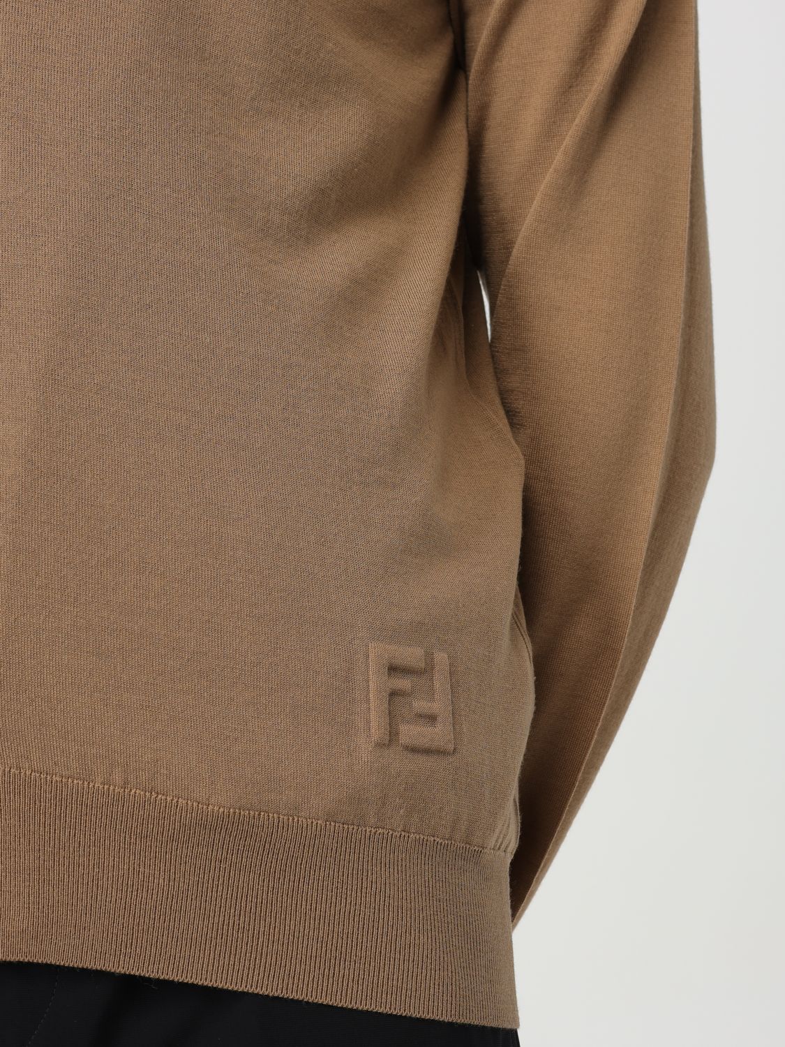 FENDI CARDIGAN: Cardigan men Fendi, Brown - Img 4