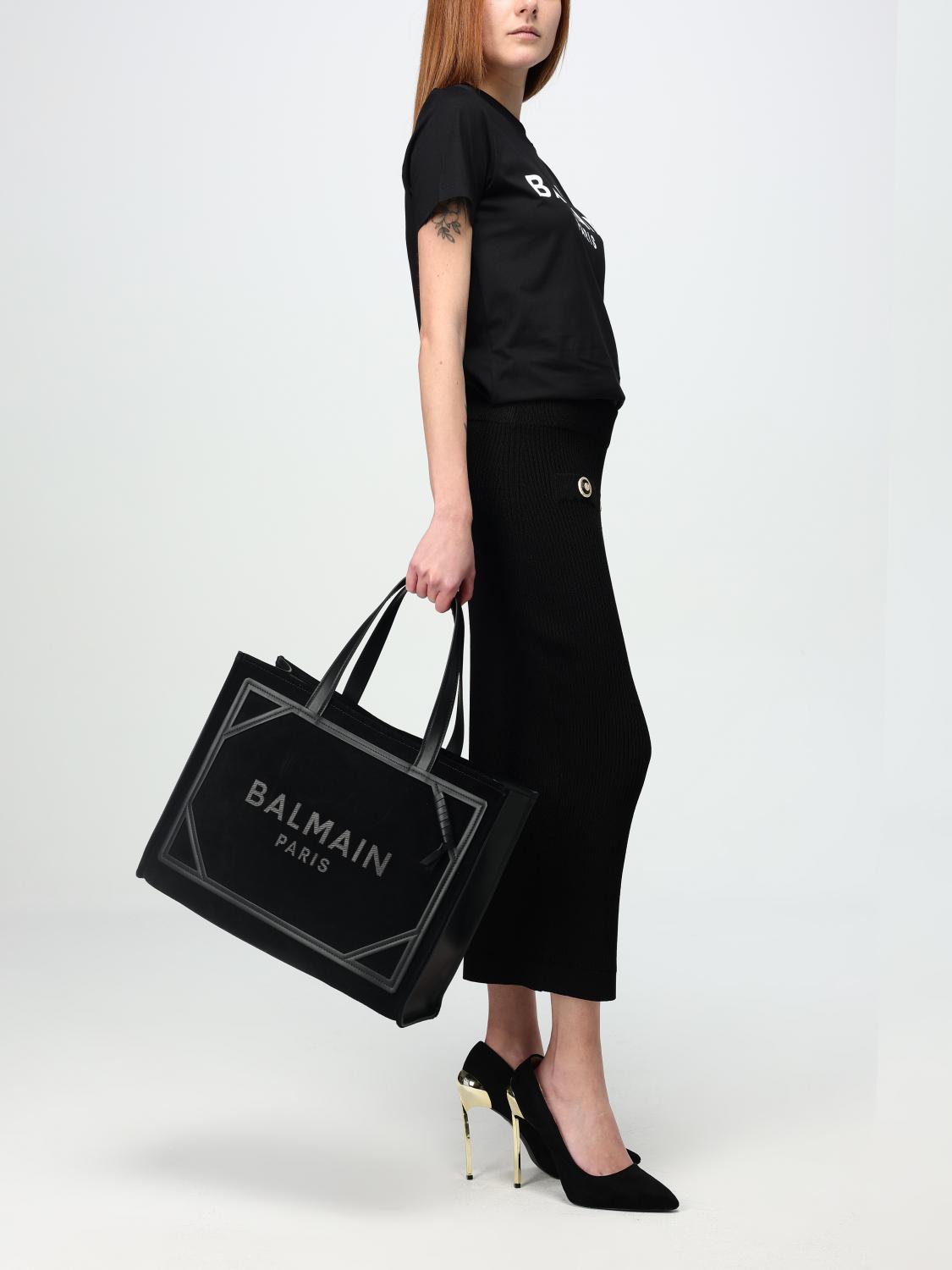 BALMAIN SAC CABAS: Sac cabas femme Balmain, Noir - Img 2