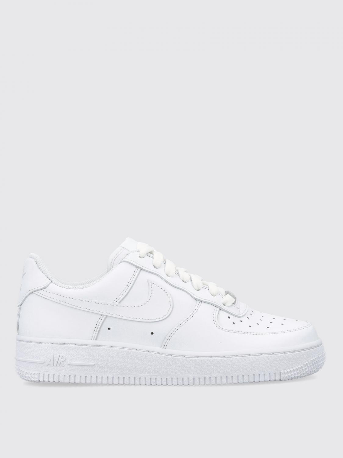 NIKE SNEAKERS: Leather Air Force Sneakers Nike, White - Img 1