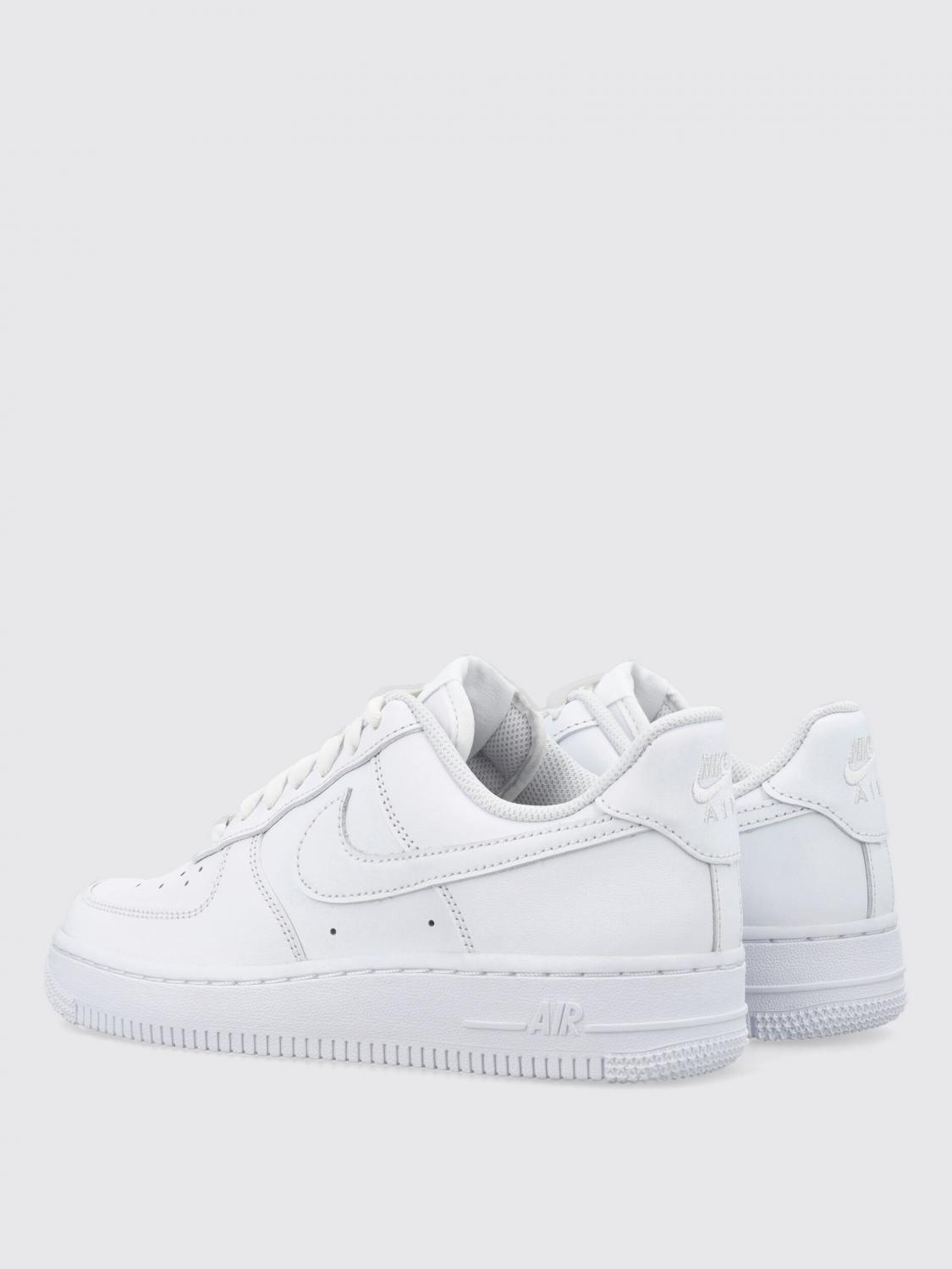 NIKE SNEAKERS: Leather Air Force Sneakers Nike, White - Img 3