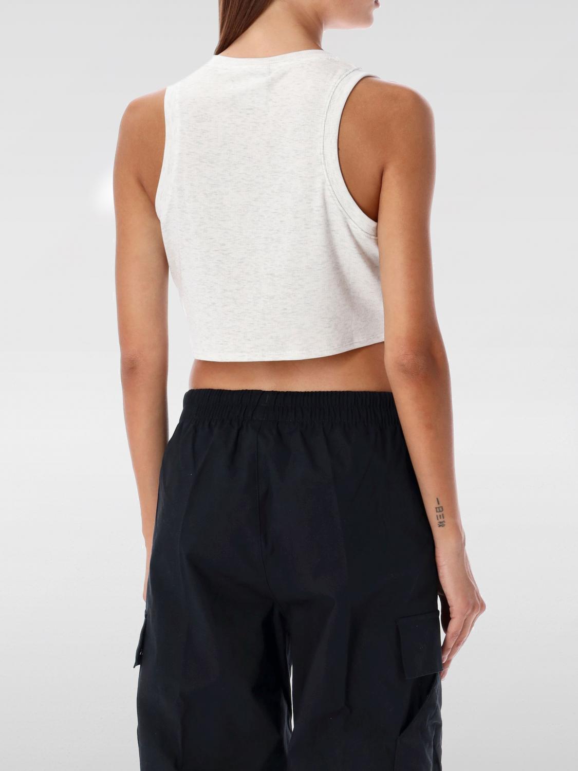 NIKE T-SHIRTS: Canotta cropped Nike in jersey , Bianco - Img 2