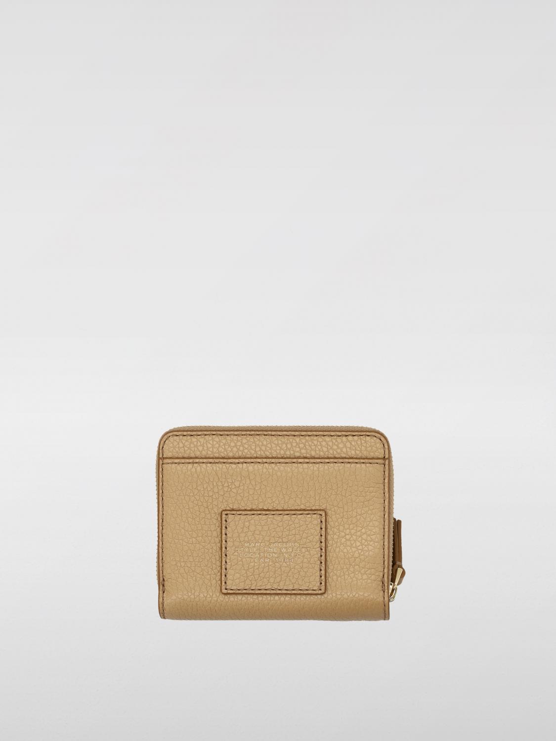 MARC JACOBS PORTAFOGLIO: Portafoglio in pelle martellata mini Marc Jacobs, Marrone - Img 3