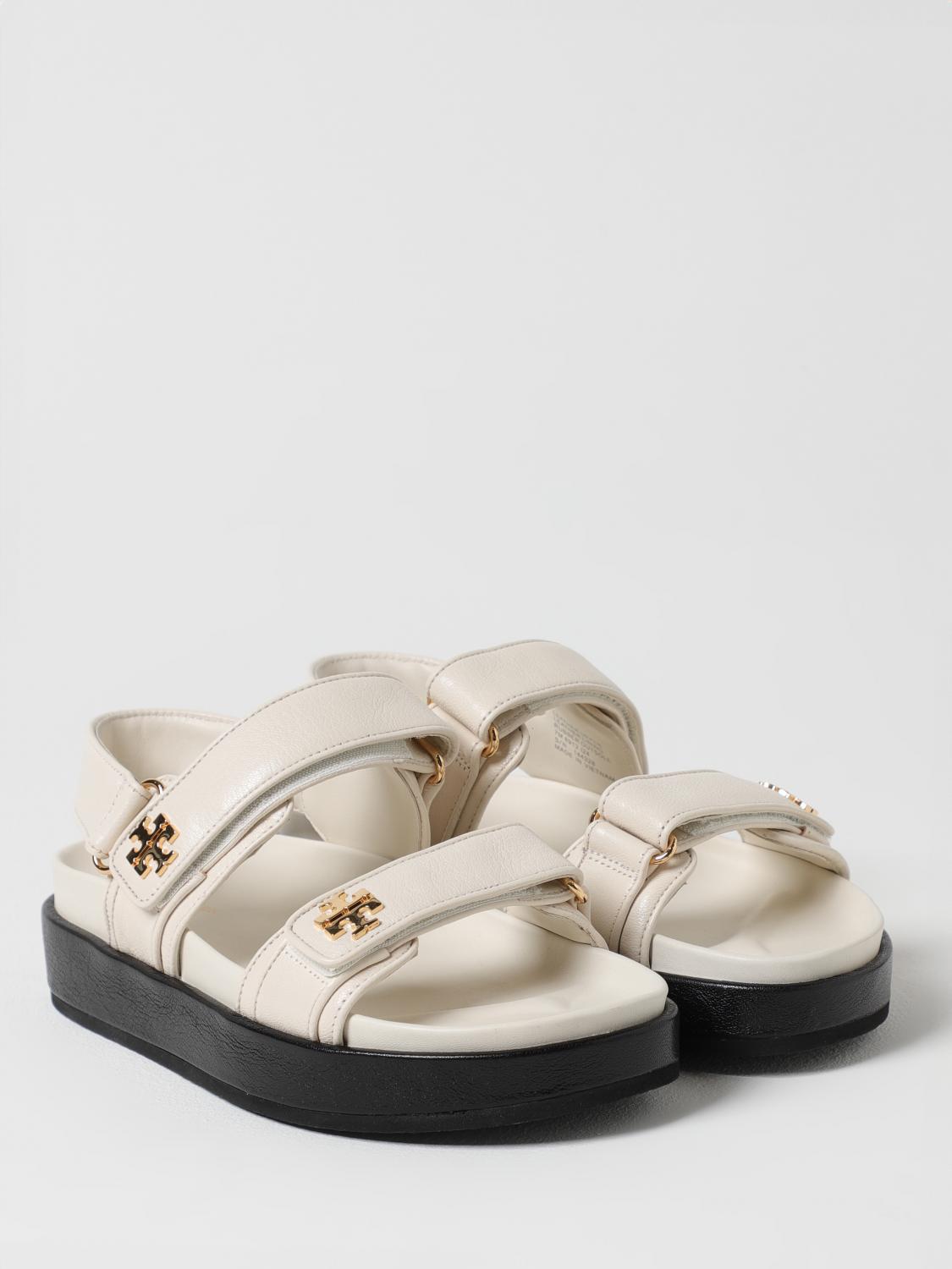 TORY BURCH FLAT SANDALS: Flat shoes woman Tory Burch, Yellow Cream - Img 2