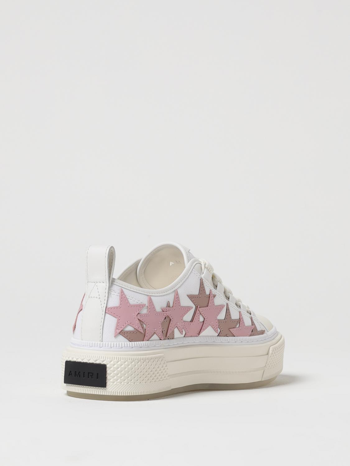 AMIRI SNEAKERS: Sneakers Stars Court Amiri in canvas e pelle , Bianco 1 - Img 3