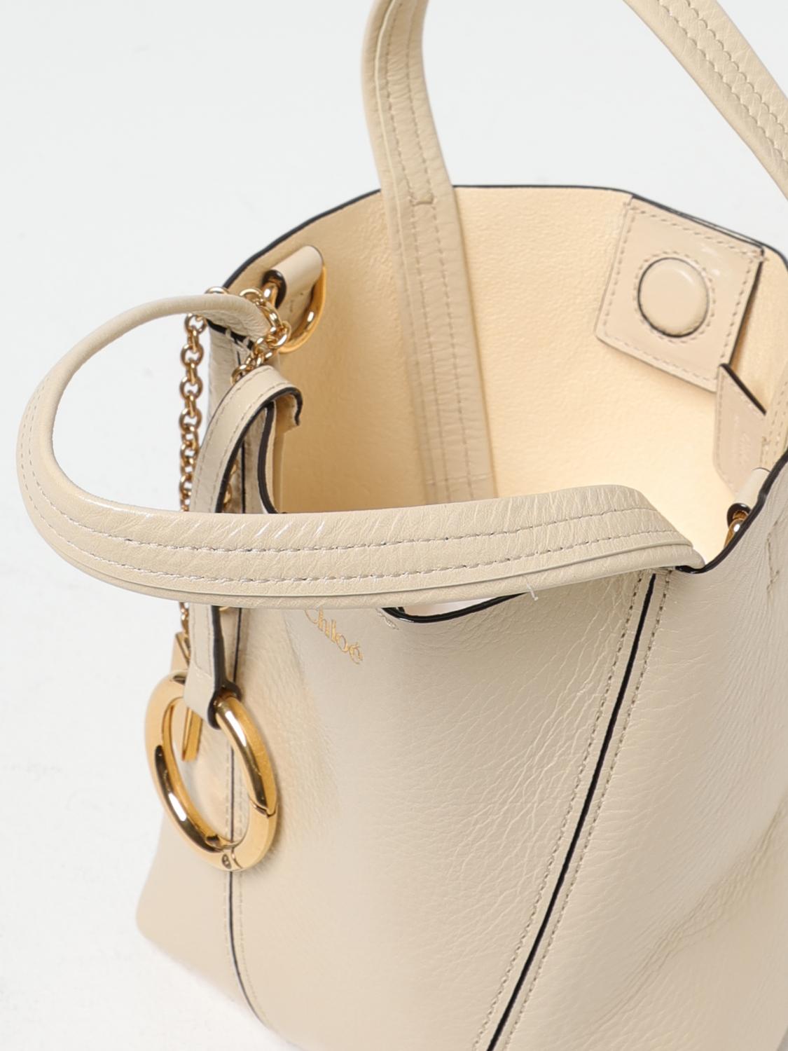 CHLOÉ BORSA A MANO: Borsa a spalla donna ChloÉ, Beige - Img 5