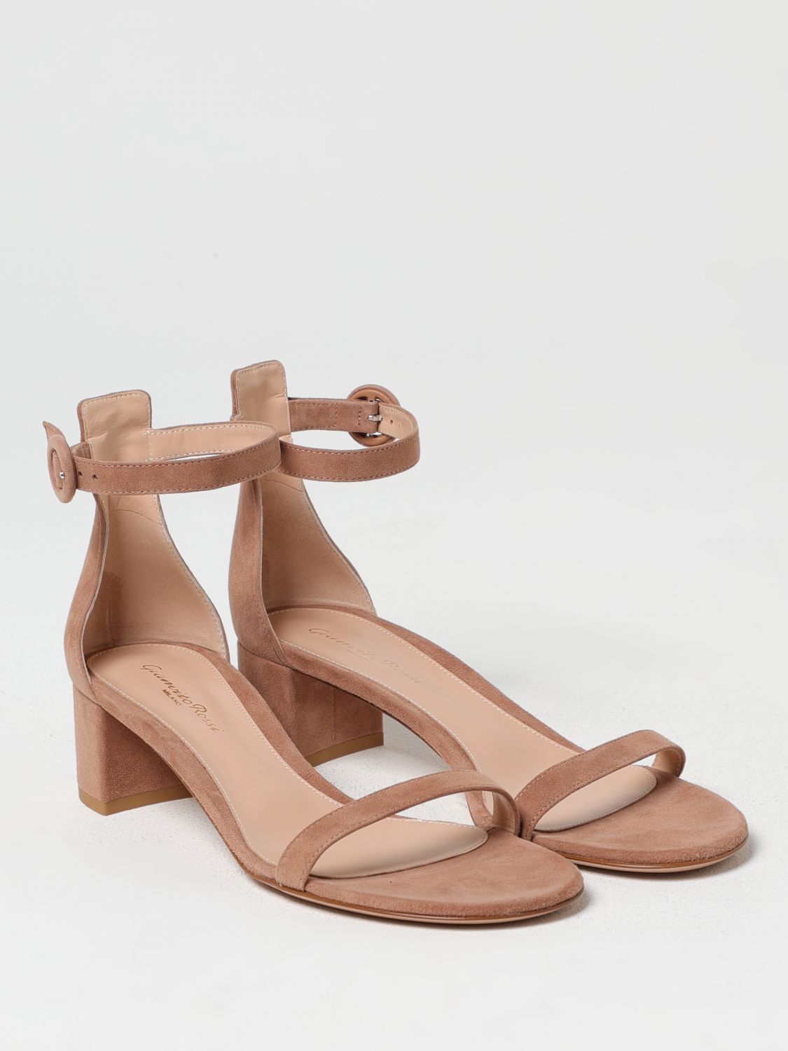 GIANVITO ROSSI HEELED SANDALS: Heeled sandals woman Gianvito Rossi, Beige - Img 2