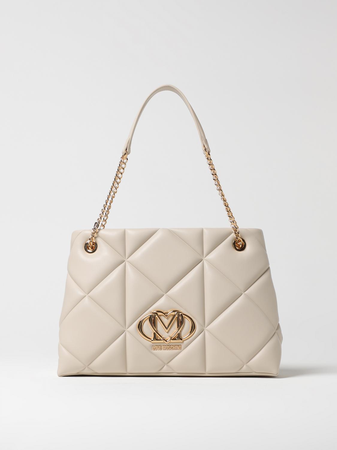 LOVE MOSCHINO HANDTASCHE: Handtasche damen Love Moschino, Ivory - Img 1