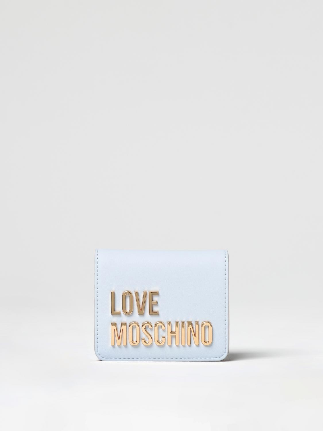 LOVE MOSCHINO КОШЕЛЕК: Кошелек Женское Love Moschino, Небесный - Img 1