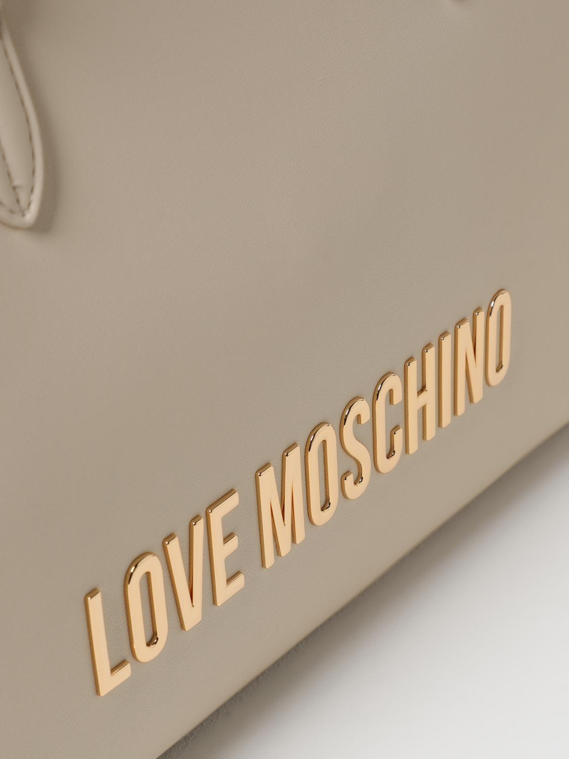 LOVE MOSCHINO TRAGETASCHE: Handtasche damen Love Moschino, Ivory - Img 3