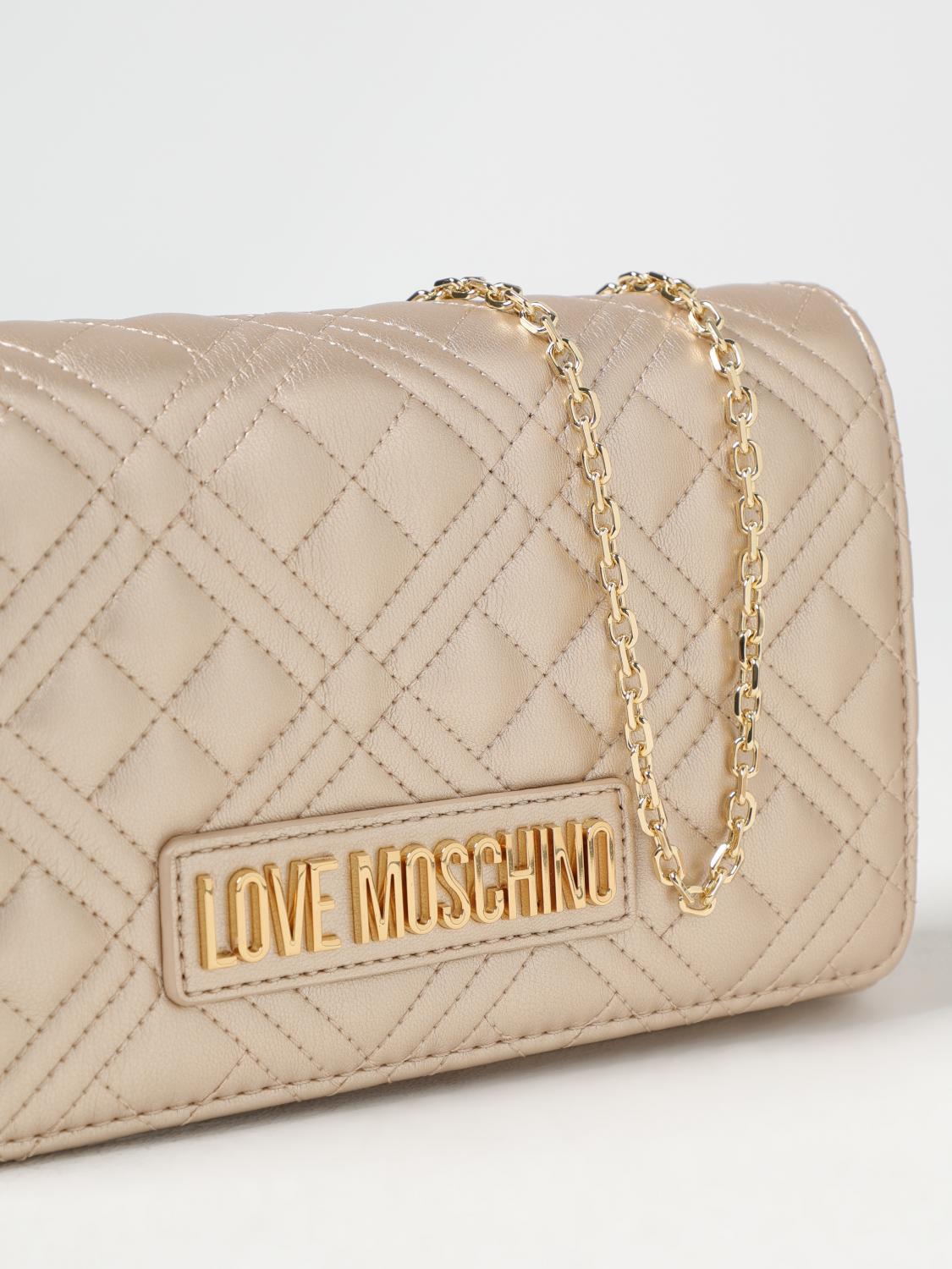 LOVE MOSCHINO MINI-TASCHE: Handtasche damen Love Moschino, Gold - Img 3