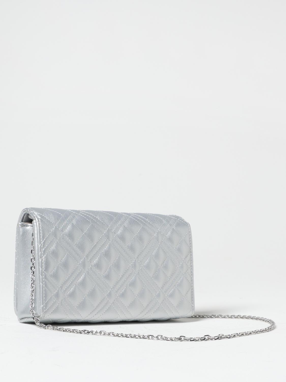 LOVE MOSCHINO MINI-TASCHE: Handtasche damen Love Moschino, Silber - Img 2