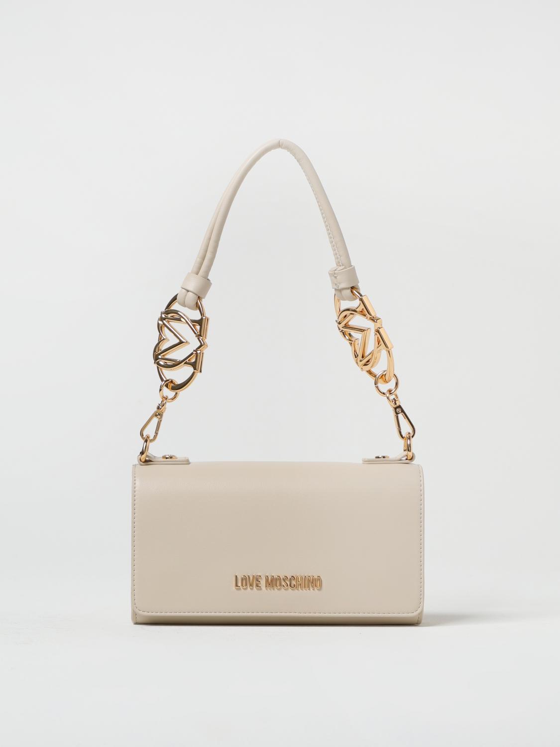 LOVE MOSCHINO HANDBAG: Handbag woman Love Moschino, Ivory - Img 1