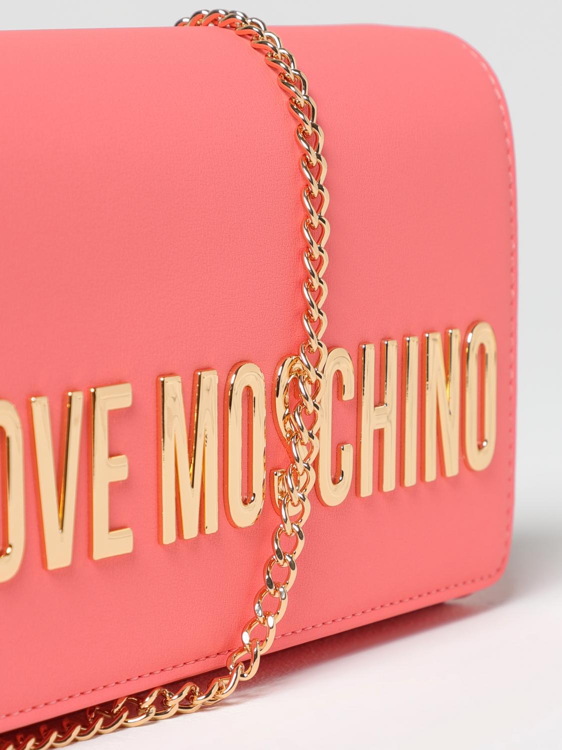 LOVE MOSCHINO HANDBAG: Handbag woman Love Moschino, Coral - Img 3