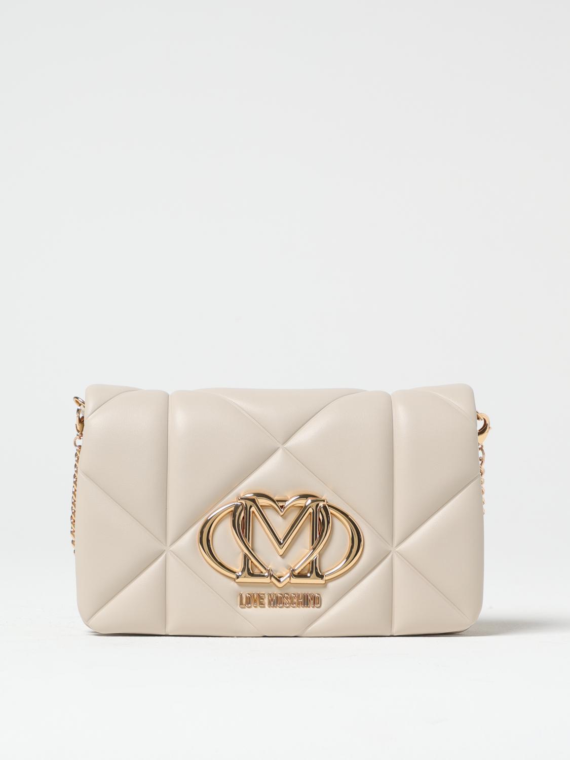 LOVE MOSCHINO MINI-TASCHE: Handtasche damen Love Moschino, Ivory - Img 1