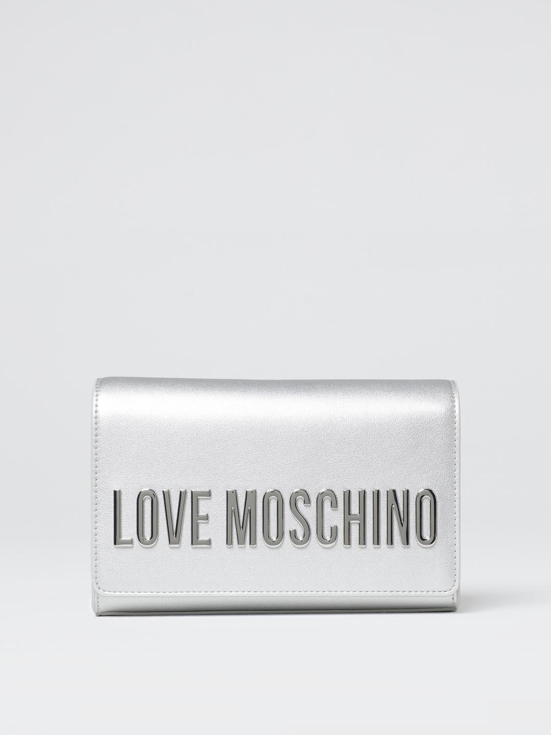 LOVE MOSCHINO MINI-TASCHE: Handtasche damen Love Moschino, Silber - Img 1