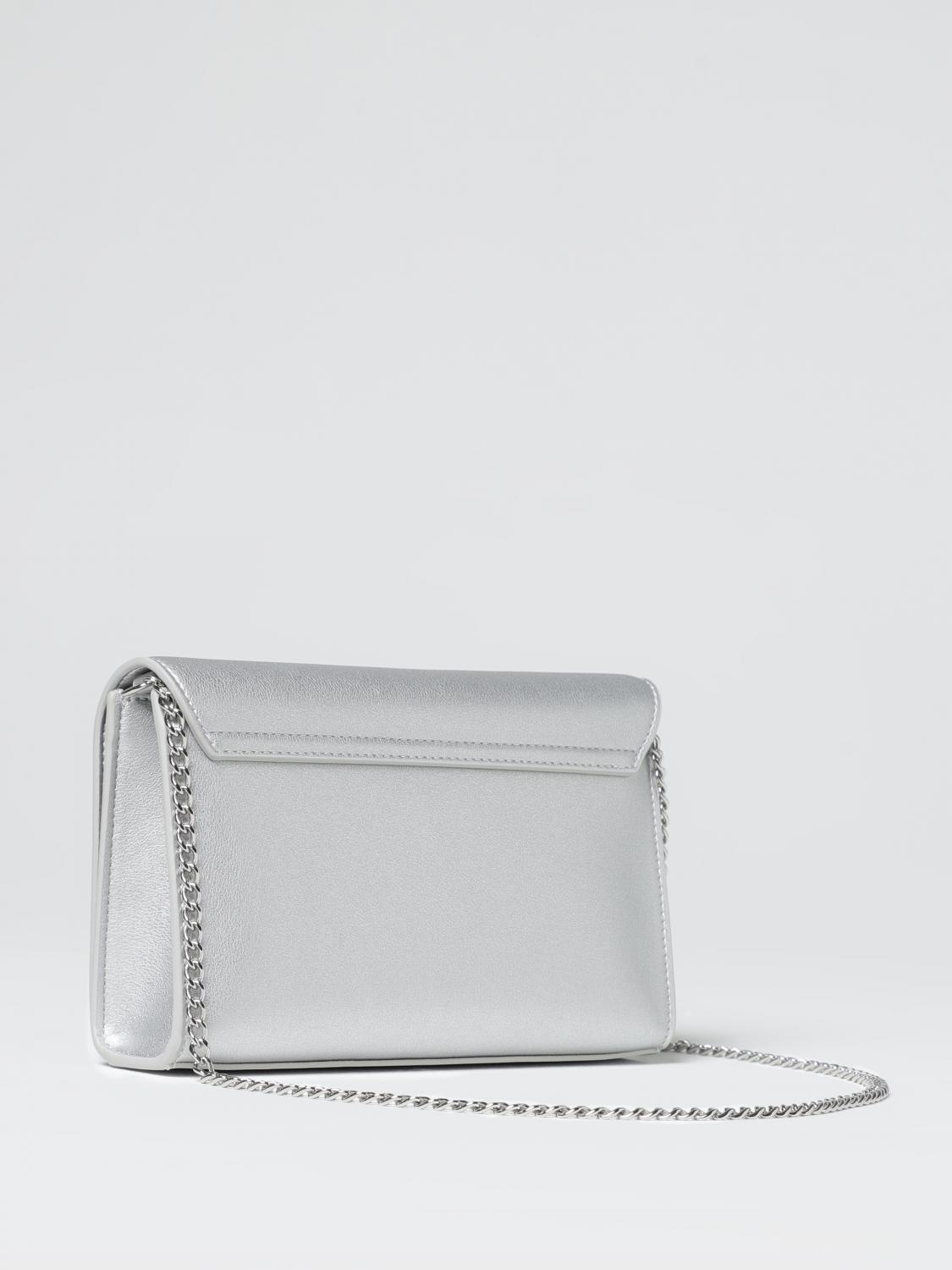 LOVE MOSCHINO MINI-TASCHE: Handtasche damen Love Moschino, Silber - Img 2