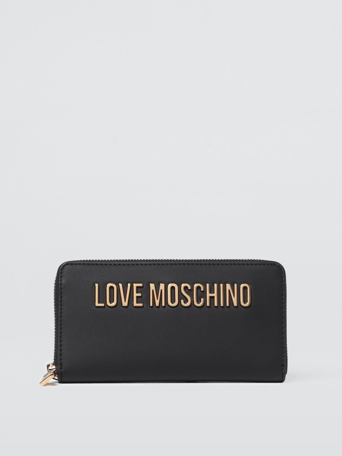 LOVE MOSCHINO 钱包: 钱包 女士 Love Moschino, 黑色 - Img 1