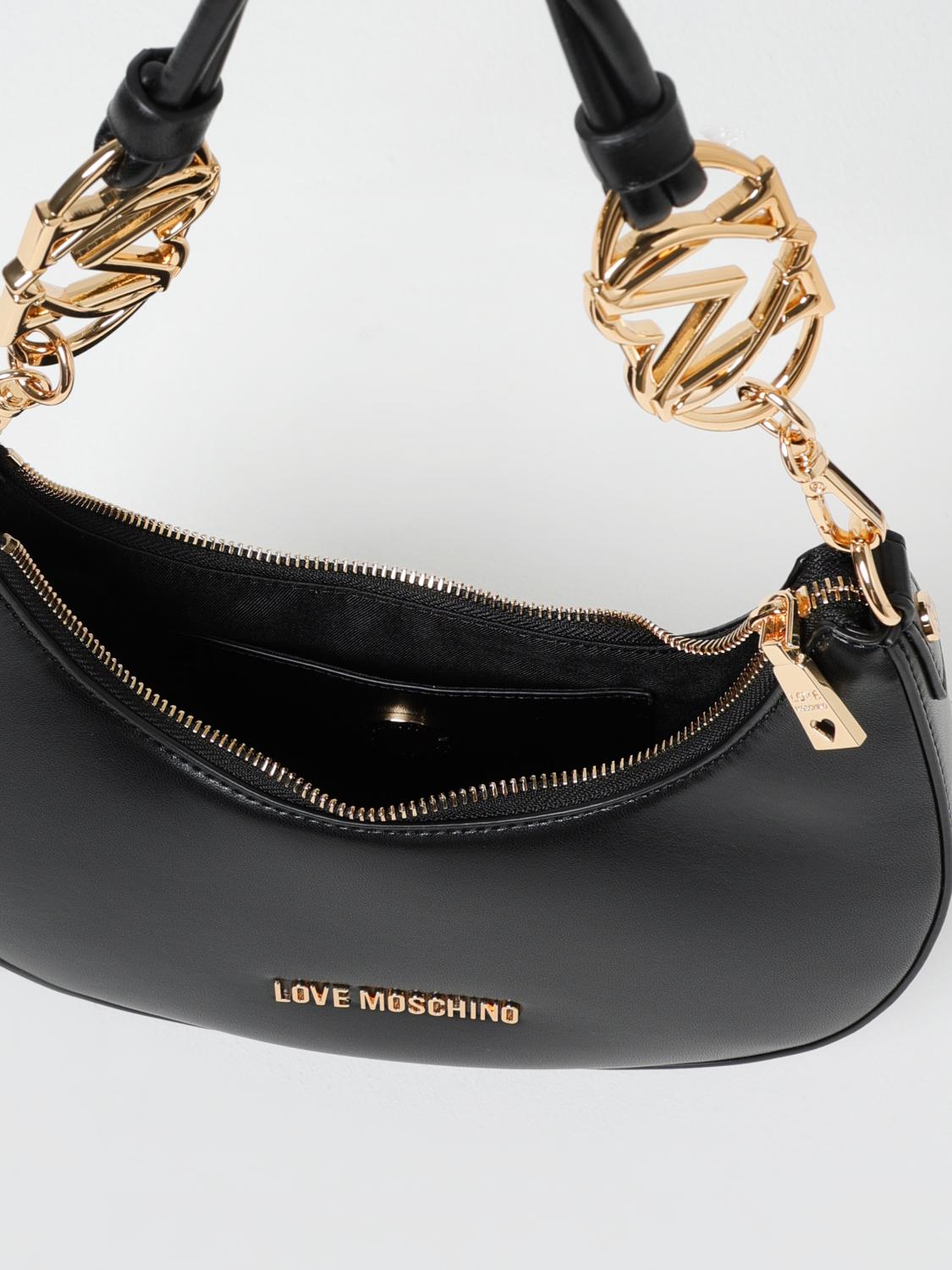 LOVE MOSCHINO SCHULTERTASCHE: Handtasche damen Love Moschino, Schwarz - Img 3