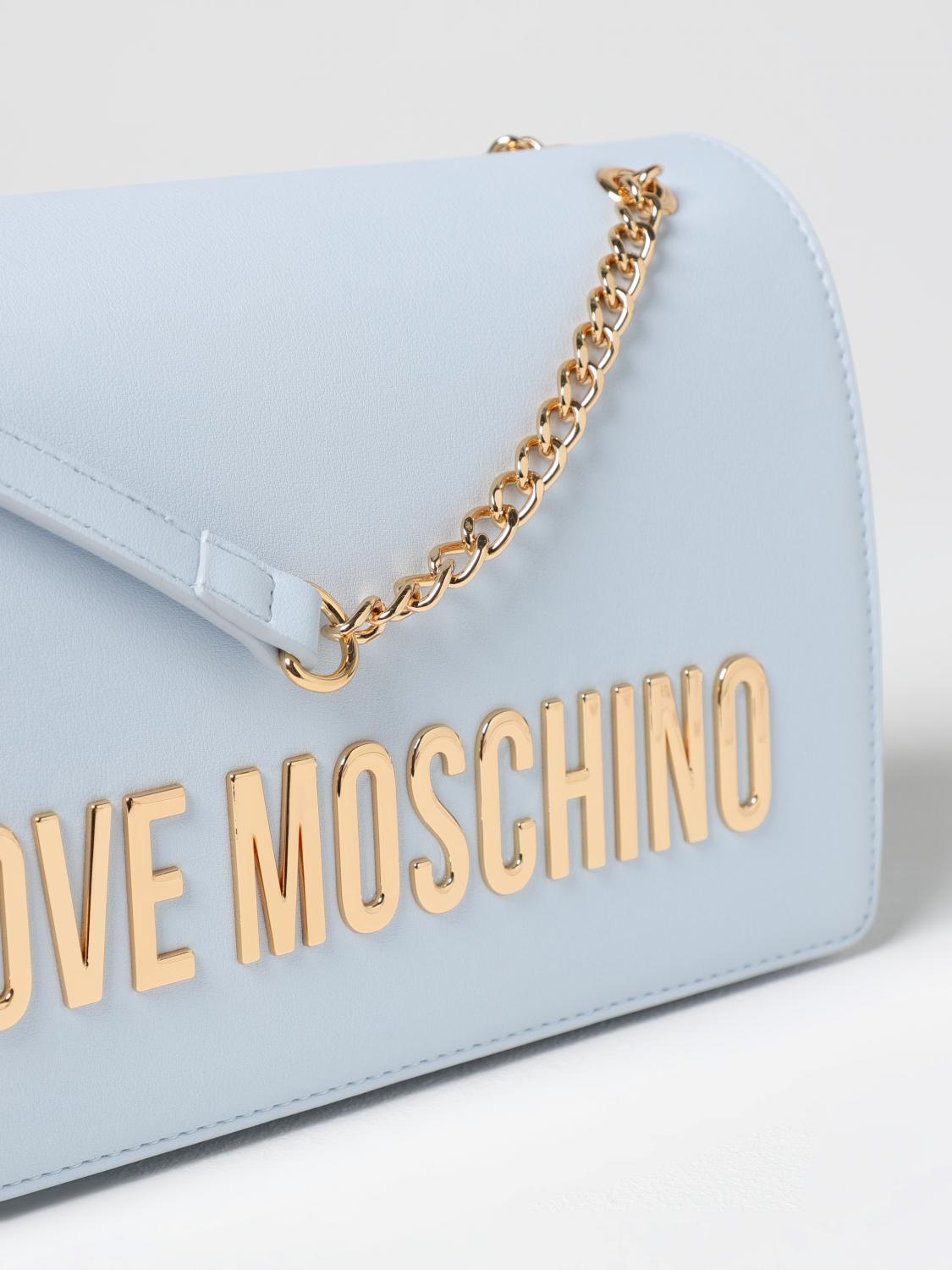 LOVE MOSCHINO HANDTASCHE: Handtasche damen Love Moschino, Himmelblau - Img 3